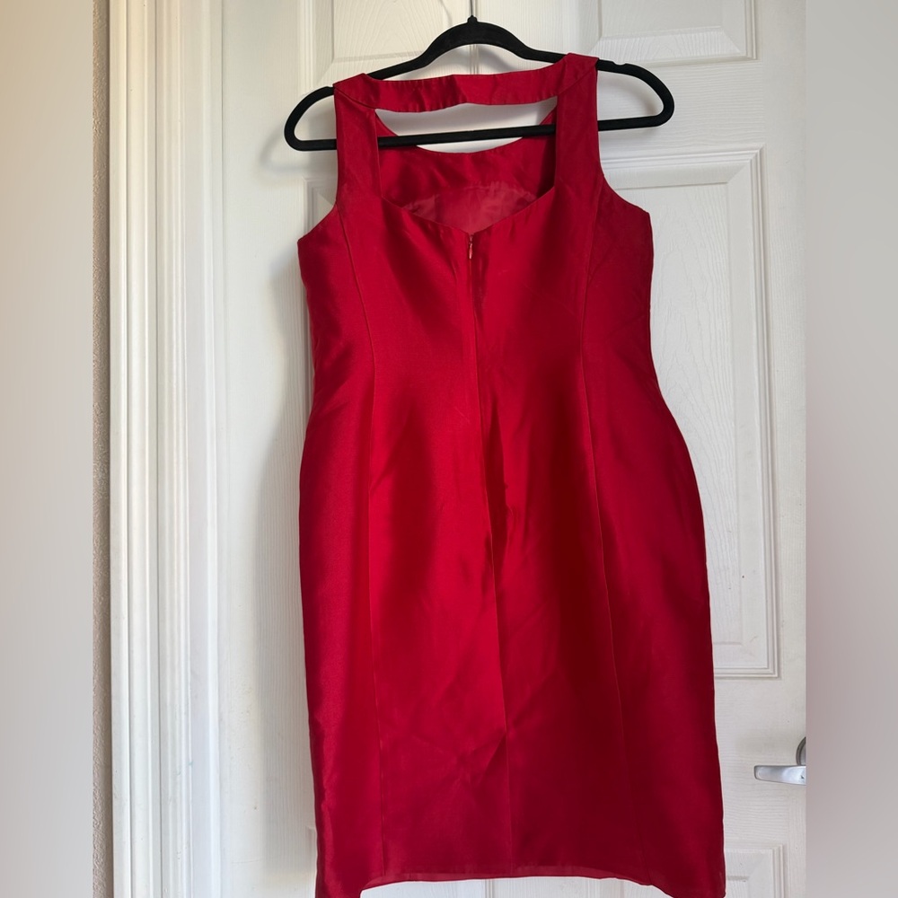 Talbots Vibrant Red Mini Dress - Picture 2 of 3